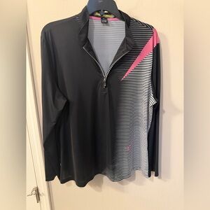 Jamie Sadock Black and Pink Top